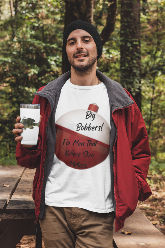 "Big Bobbers, Size Matters" Unisex Short Sleeve T-Shirt BBSM.SS01B