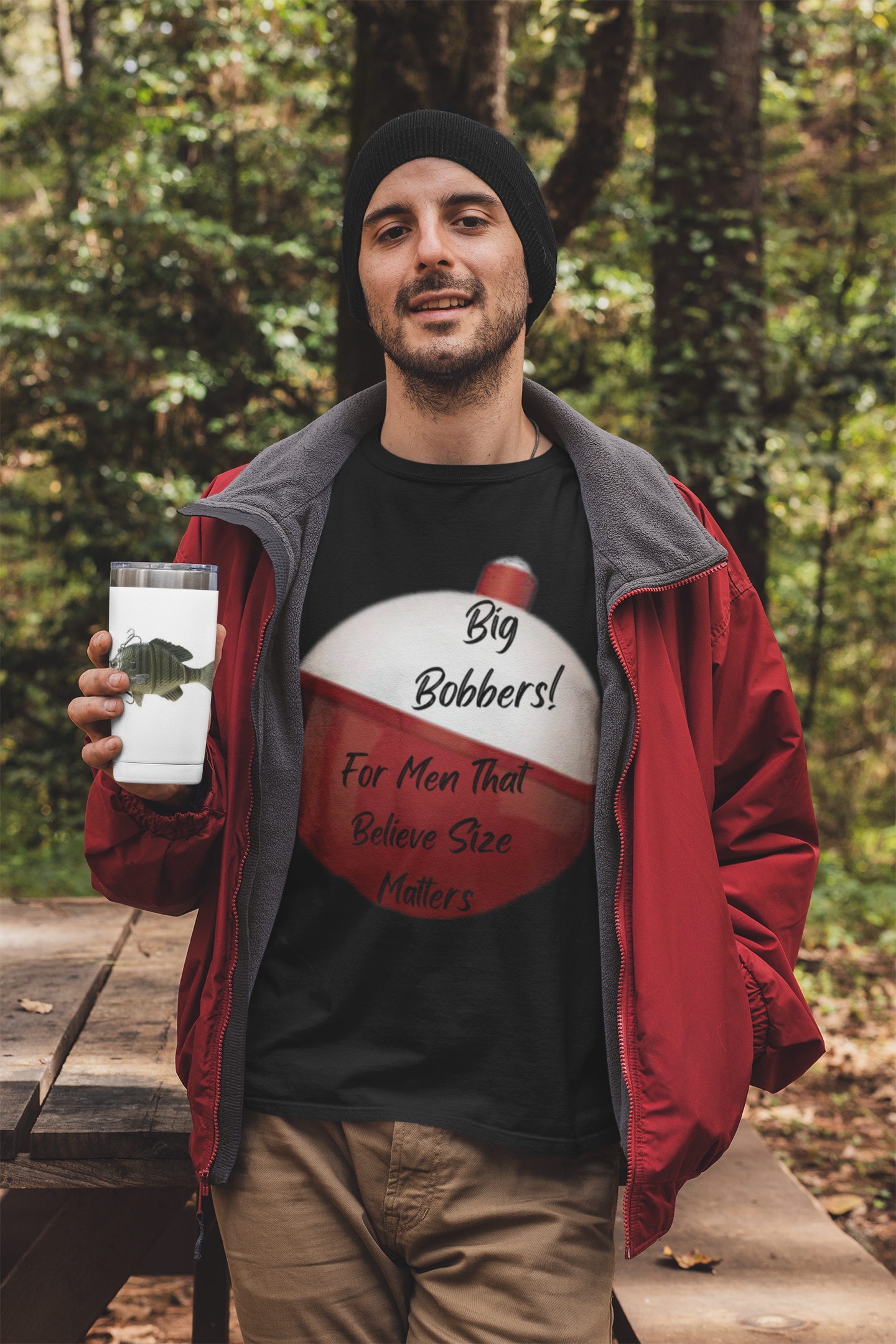 "Big Bobbers, Size Matters" Unisex Short Sleeve T-Shirt BBSM.SS01B