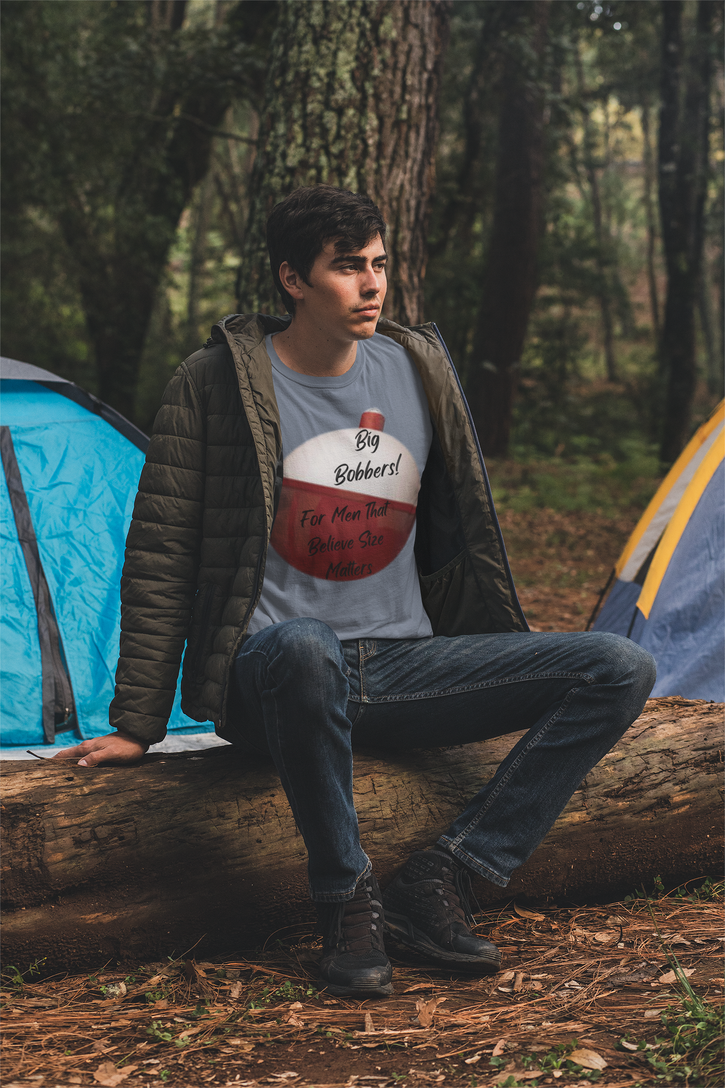 "Big Bobbers, Size Matters" Unisex Short Sleeve T-Shirt BBSM.SS01B