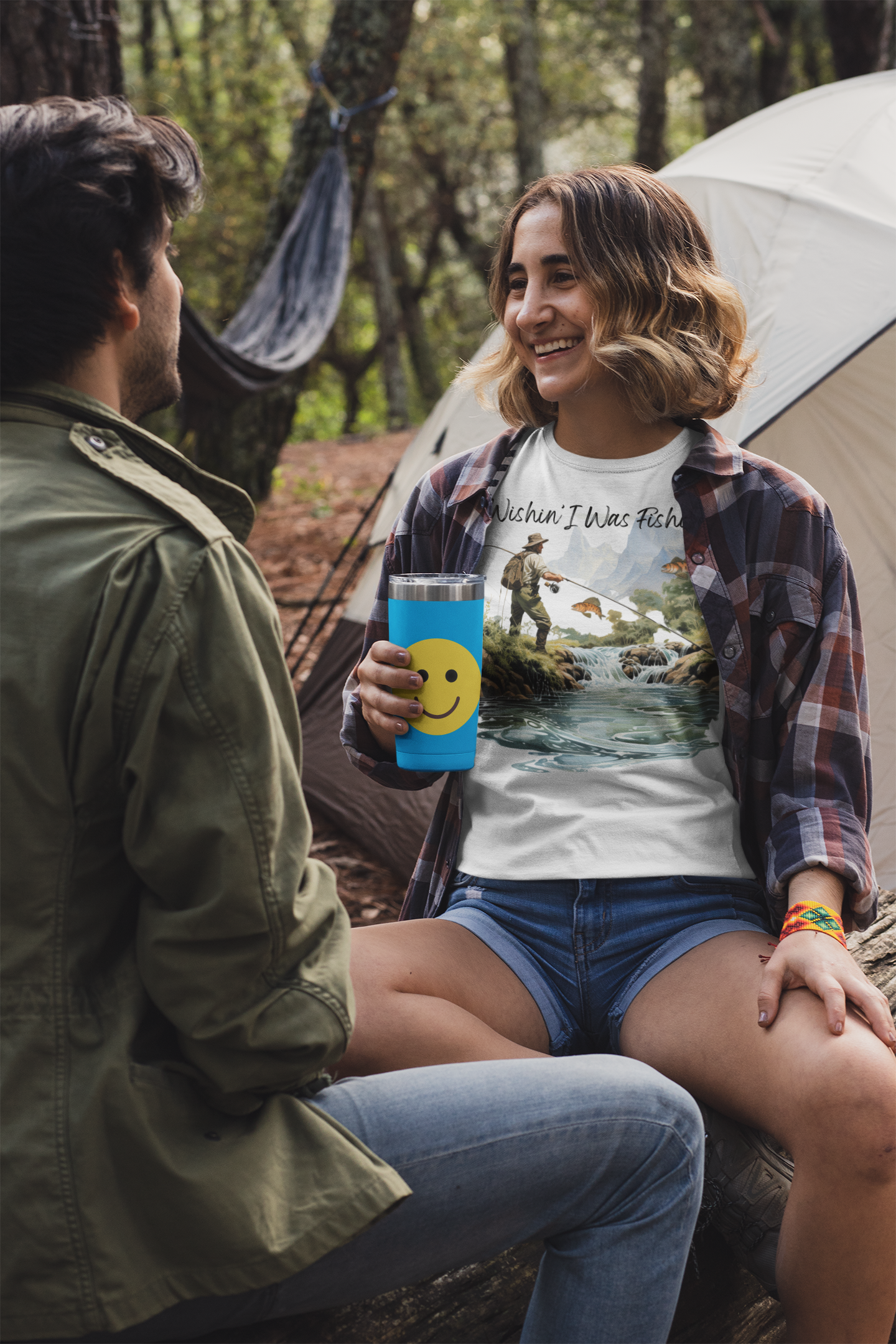 Wishin' I Was Fishin' Unisex Short Sleeve T-Shirt WWF.SS01