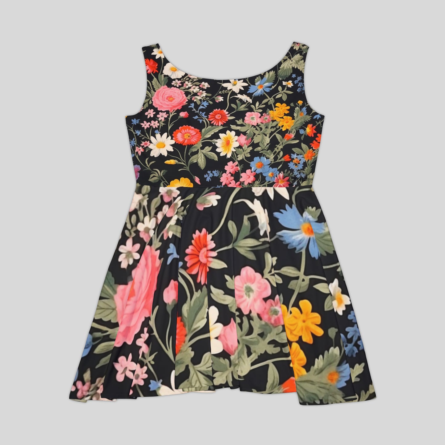 Women's Ditsy Floral Style Skater Dress WDFS.04av1