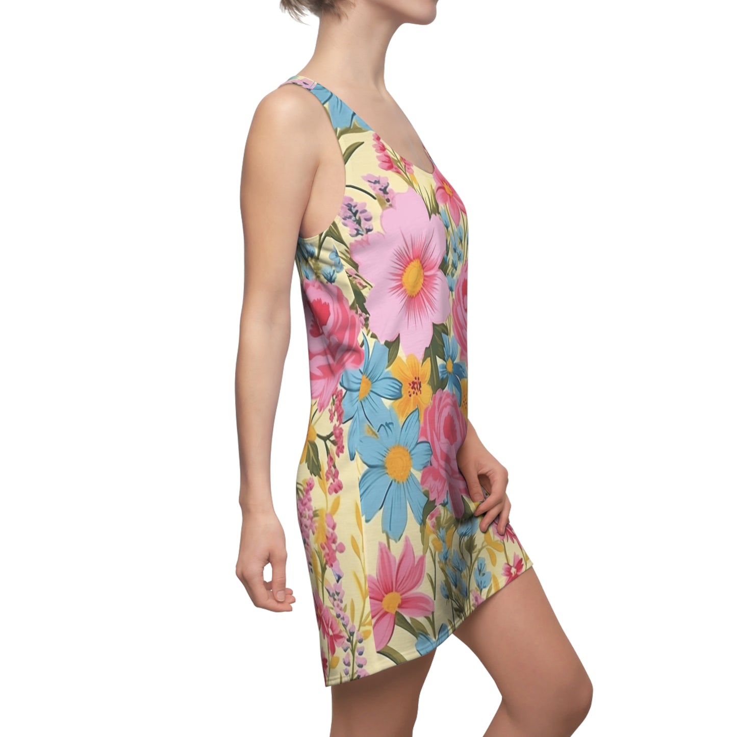 Women's Racerback Ditsy Floral Dress WRBD.001DF2