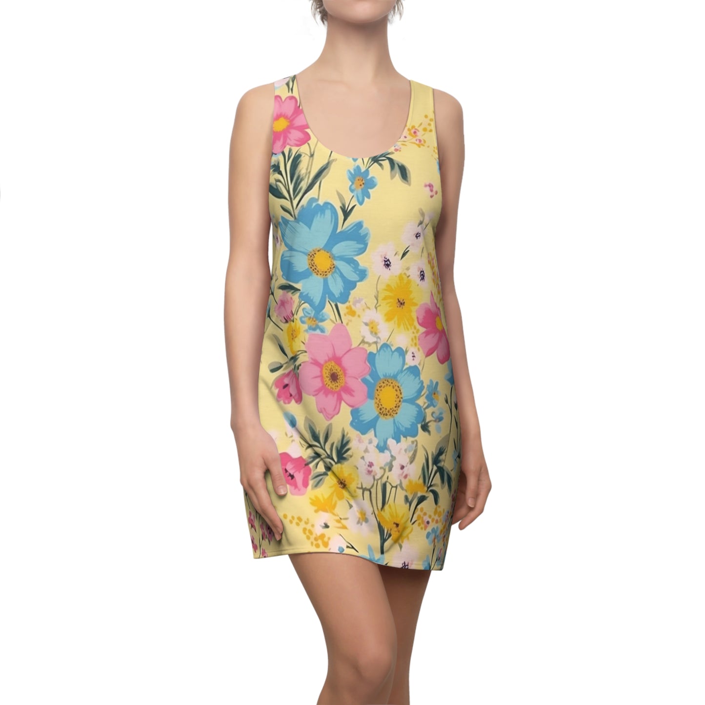 Women's Ditsy Floral Racerback Dress WRBD.001DF1