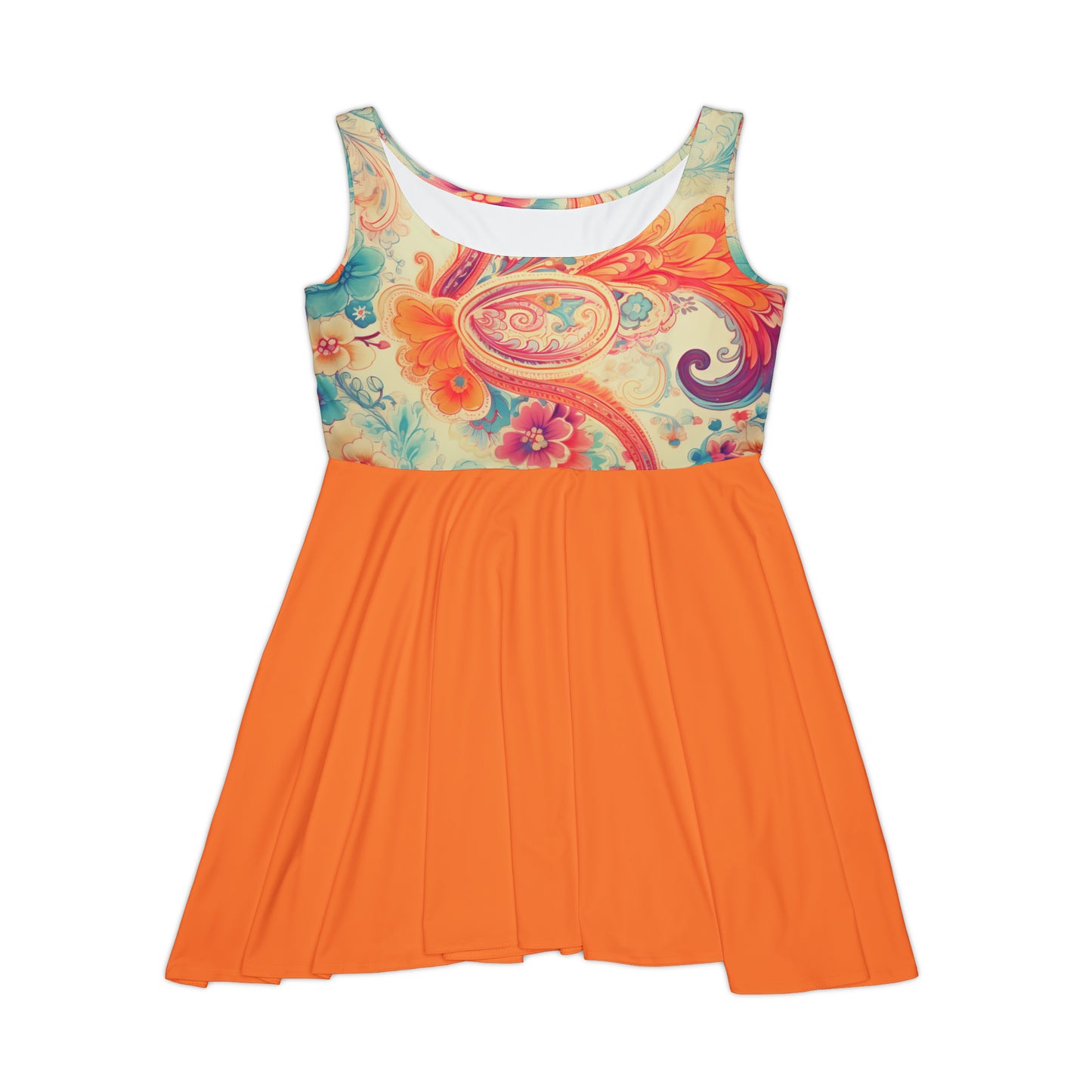 Women's Paisley Style Skater Dress WPSD.01v2cx