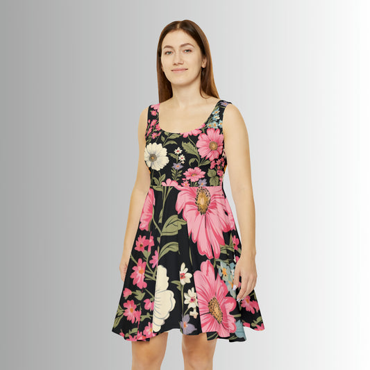 Women's Ditsy Floral Style Skater Dress WDFS.03v1x