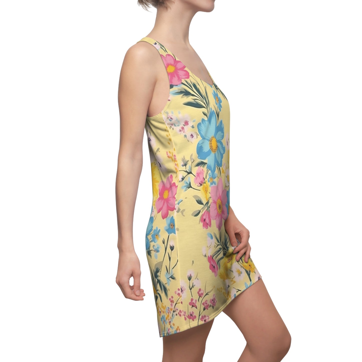 Women's Ditsy Floral Racerback Dress WRBD.001DF1