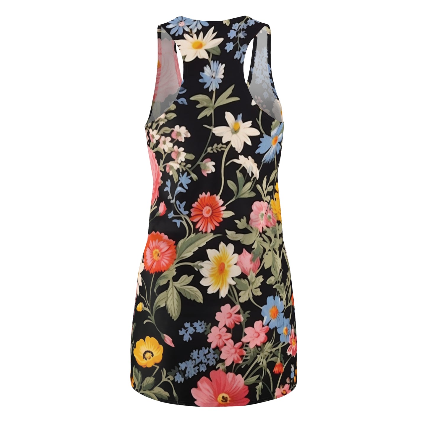 Women's Ditsy Floral Design Racerback Dress WRBD.001DF4