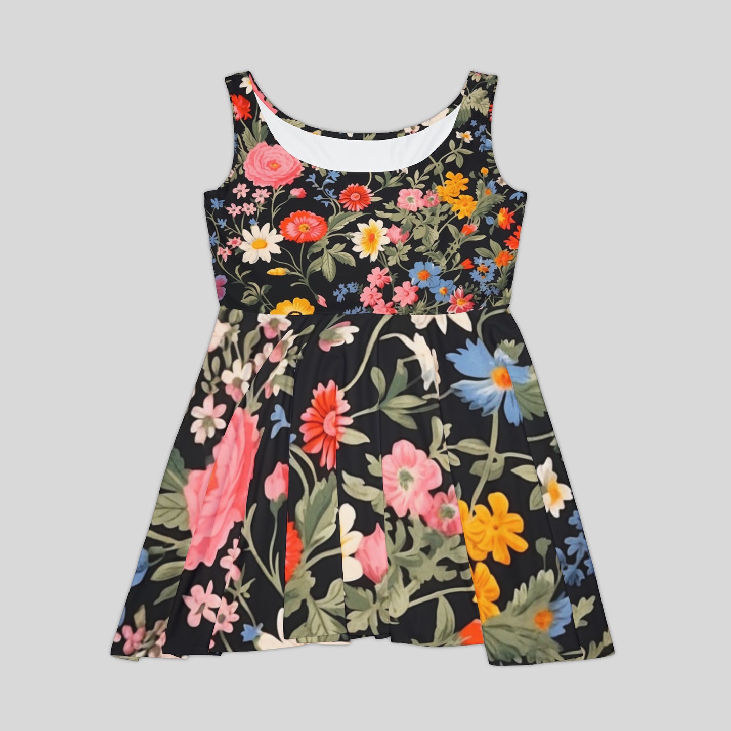 Women's Ditsy Floral Style Skater Dress WDFS.04av1