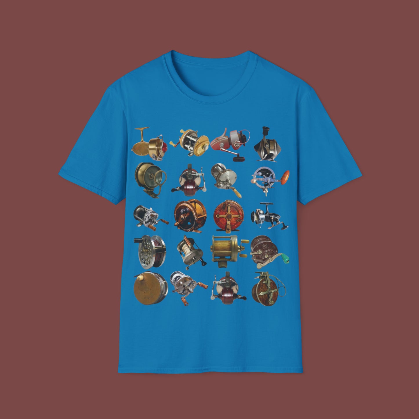 "Classic/Antique Fishing Reels" Unisex Short Sleeve T-Shirt AFR.SSa1bx