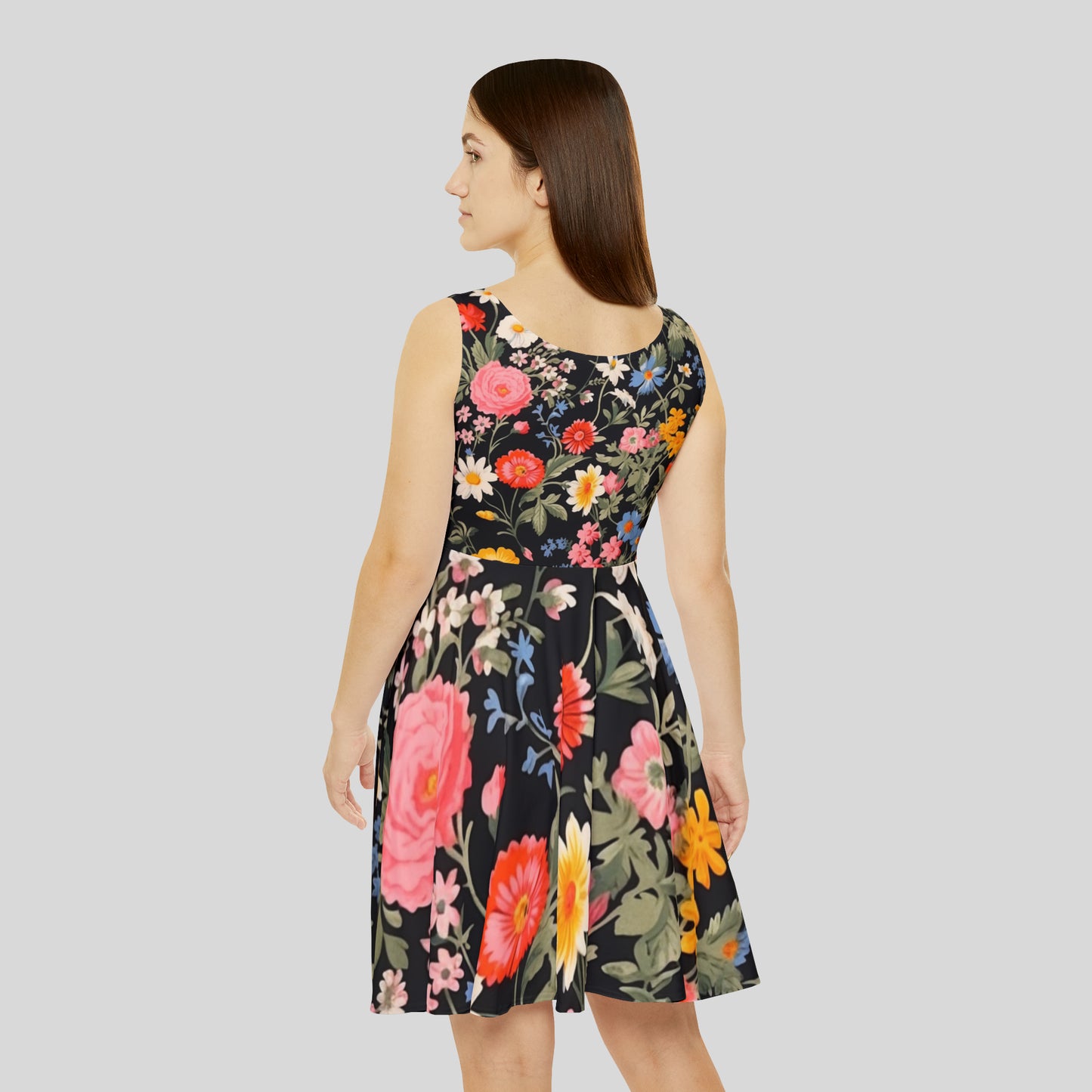 Women's Ditsy Floral Style Skater Dress WDFS.04av1