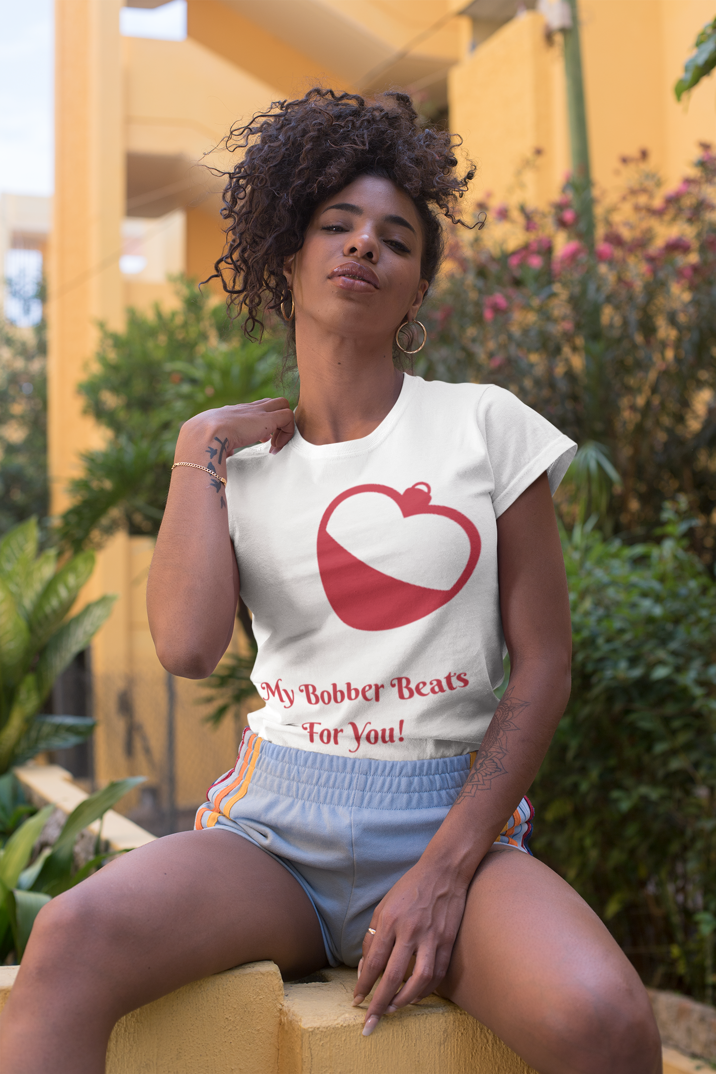 "My Bobber Beats For You" Unisex Short Sleeve T-Shirt BBFY.SS001
